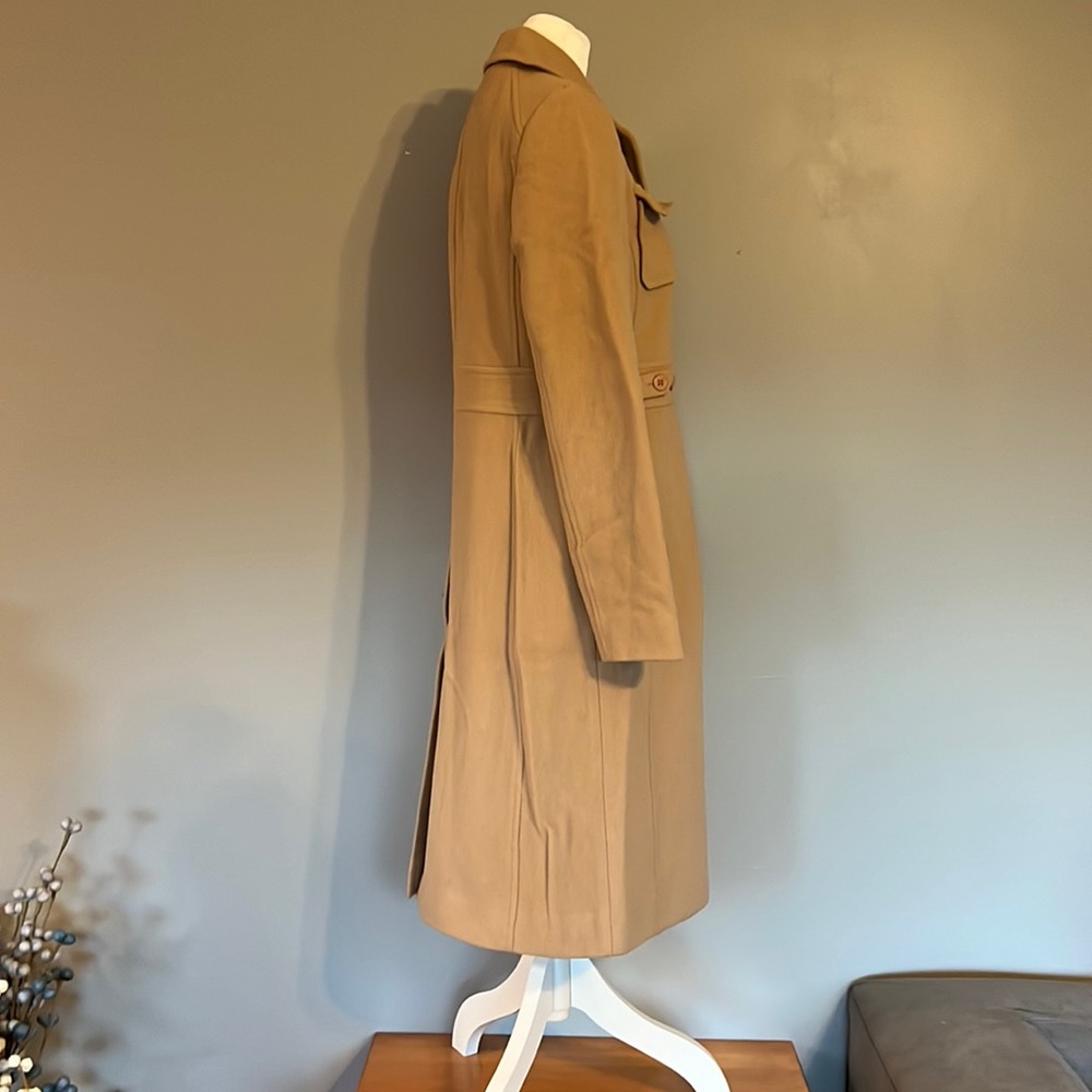 Kenneth Cole Reaction Tan Wool Coat Size 2 - Picture 5 of 10
